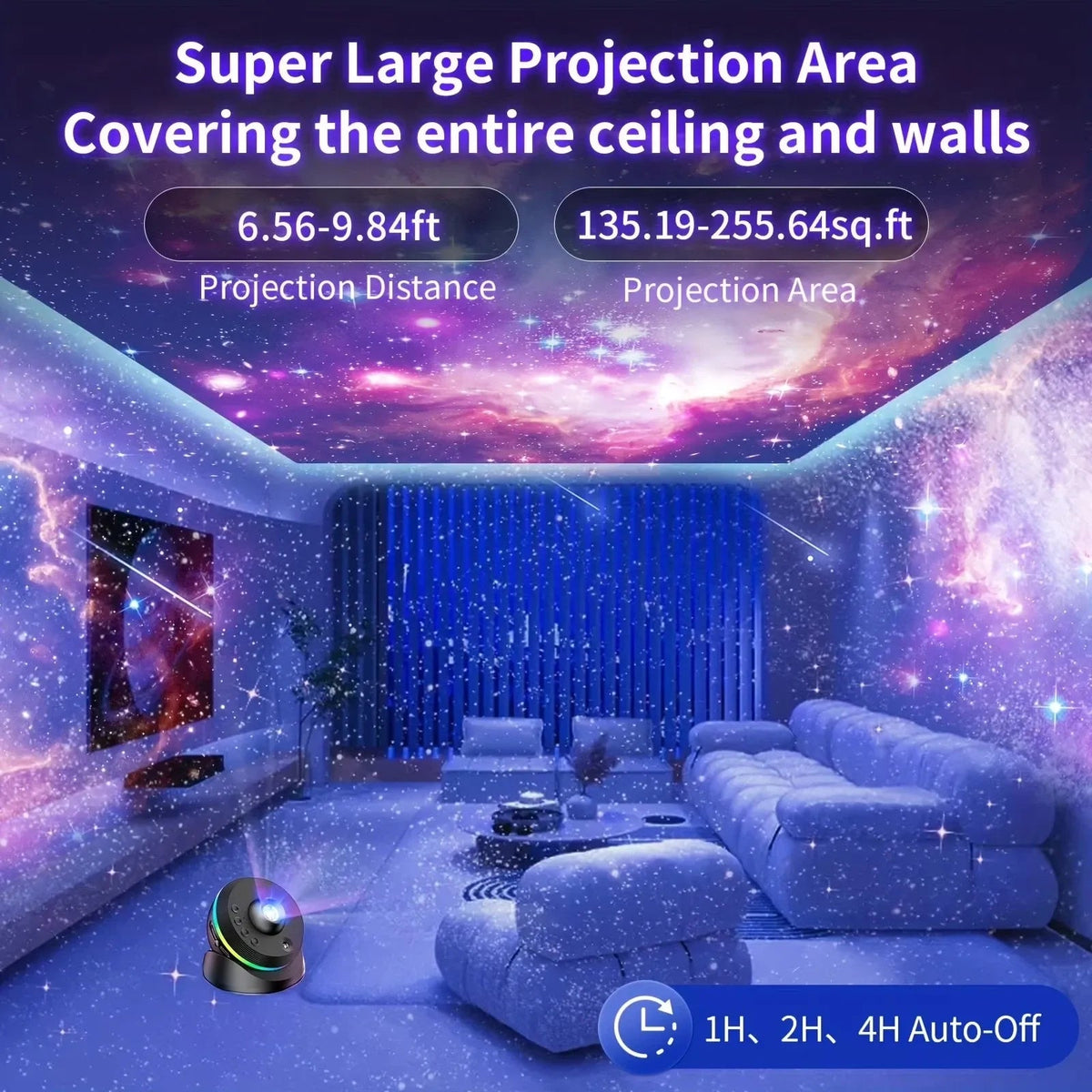 13-in-1 Planetarium Galaxy Projector LED Space Mood Lamp for Babies Kids Adults - Nugentra