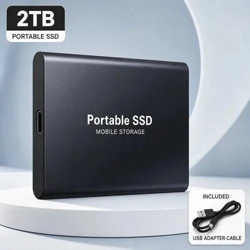2TB 4TB 16TB Portable SSD Type-C External Hard Drive High Speed USB 3.1 Laptop - Nugentra