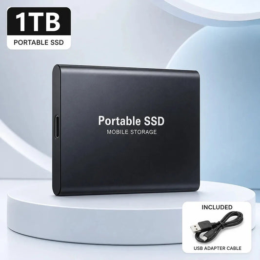 2TB 4TB 16TB Portable SSD Type-C External Hard Drive High Speed USB 3.1 Laptop - Nugentra