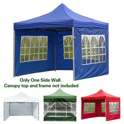 3x3M Heavy Duty Gazebo Marquee Pop UP Waterproof Garden Party Tent w/ Sides Gray - Nugentra