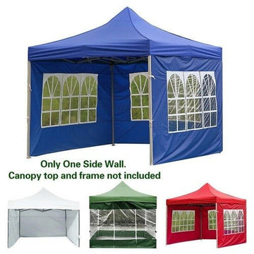 3x3M Heavy Duty Gazebo Marquee Pop UP Waterproof Garden Party Tent w/ Sides Gray - Nugentra