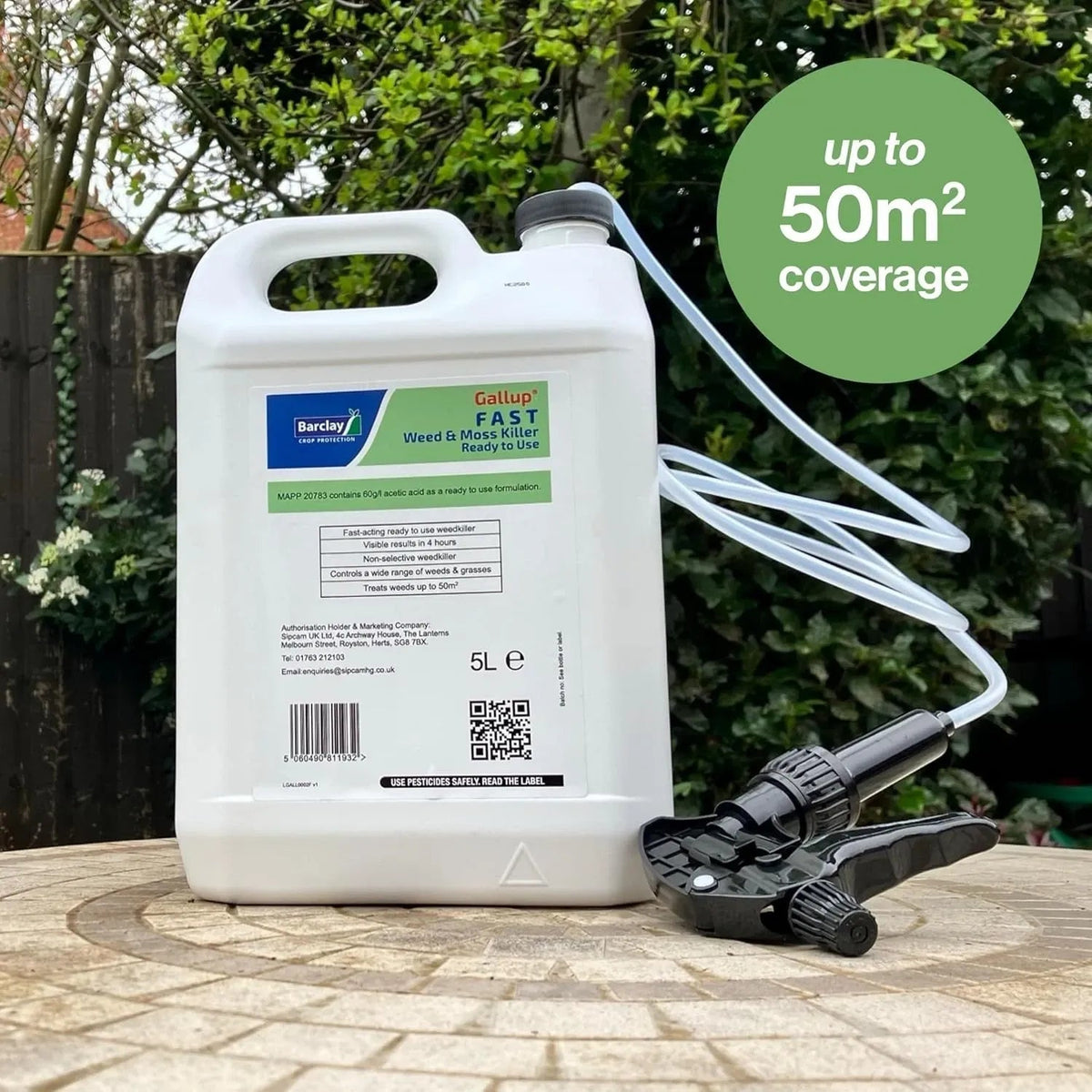 5L GALLUP XL INDUSTRIAL PROFESSIONAL GLYPHOSATE WEEDKILLER Moss Control - Nugentra