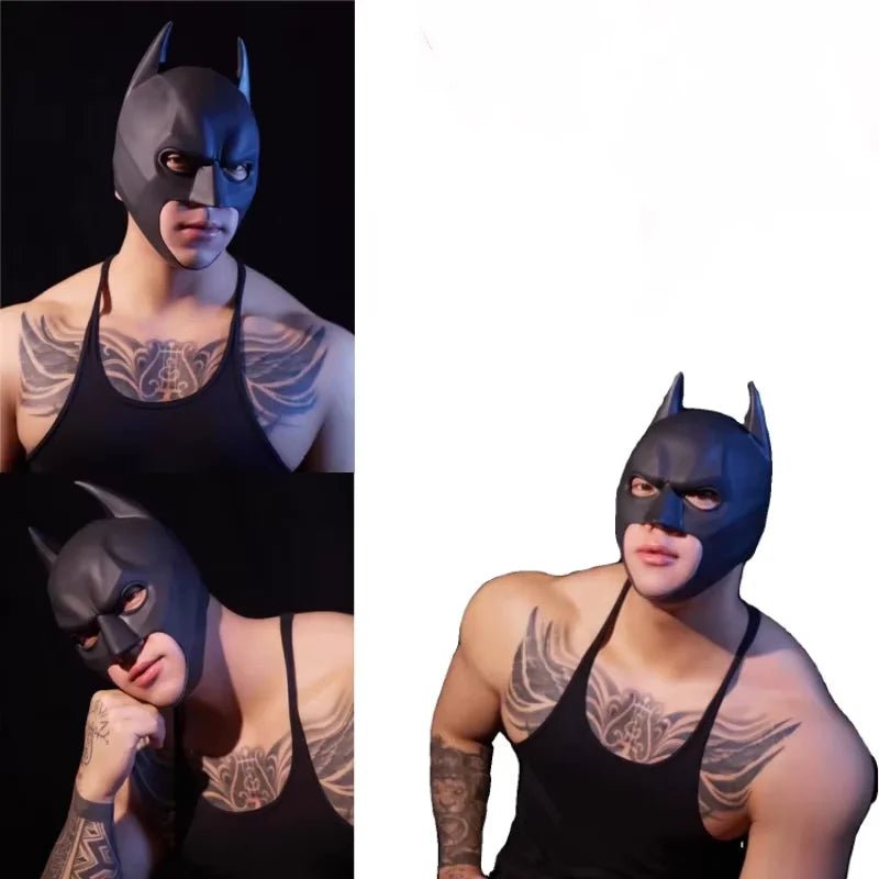 Bat Mask Latex Adult Cosplay Halloween Party Masquerade Carnival Camouflage Headgear Costume Props - Nugentra