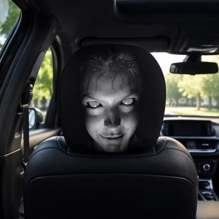 Car Headrest Covers (Set of 2) | Stretchy Universal Fit for All Vehicles - Nugentra