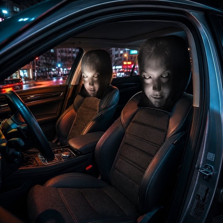 Car Headrest Covers (Set of 2) | Stretchy Universal Fit for All Vehicles - Nugentra