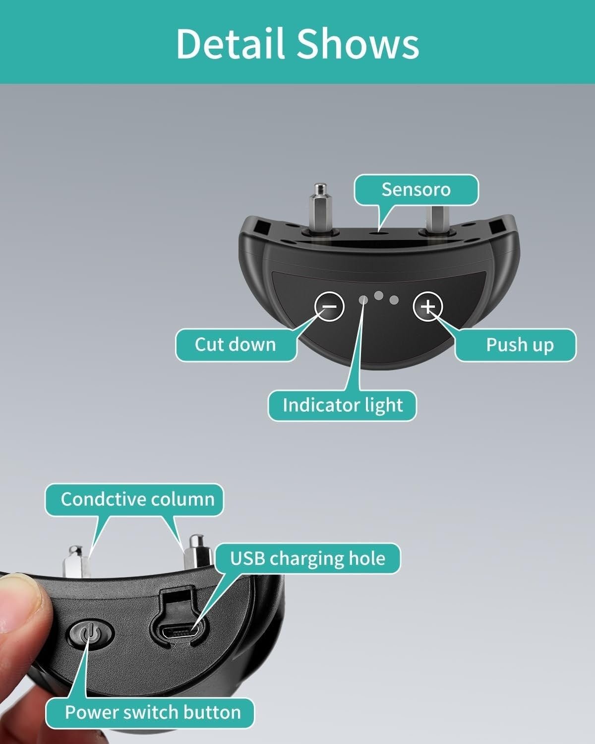 Dog Bark Collar, Automatic Smart Anti Barking Collar - Nugentra