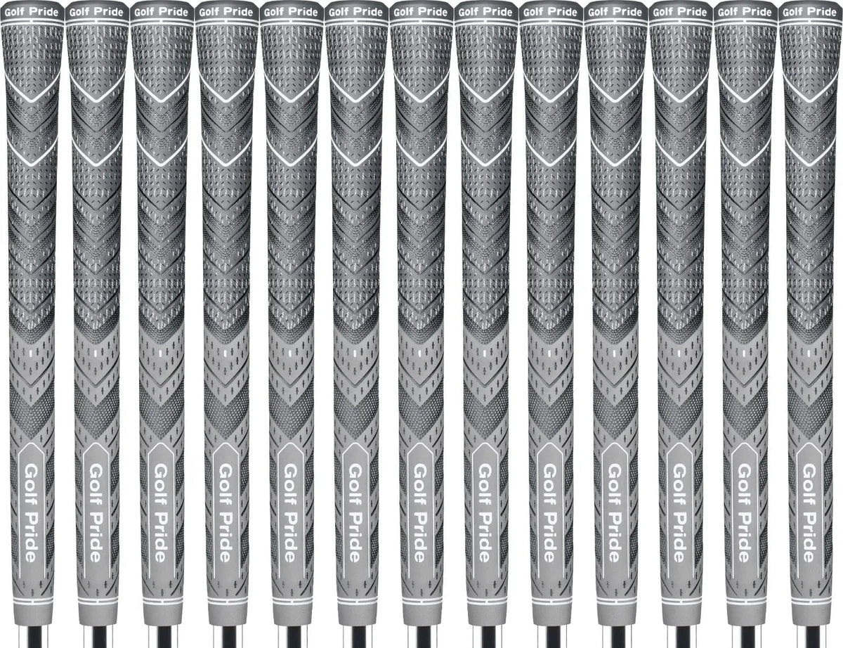Golf Pride MCC Plus4 Gray Standard Grip - Set of 13 - #1 Hybrid Grip in Golf! - Nugentra