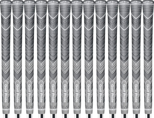 Golf Pride MCC Plus4 Gray Standard Grip - Set of 13 - #1 Hybrid Grip in Golf! - Nugentra