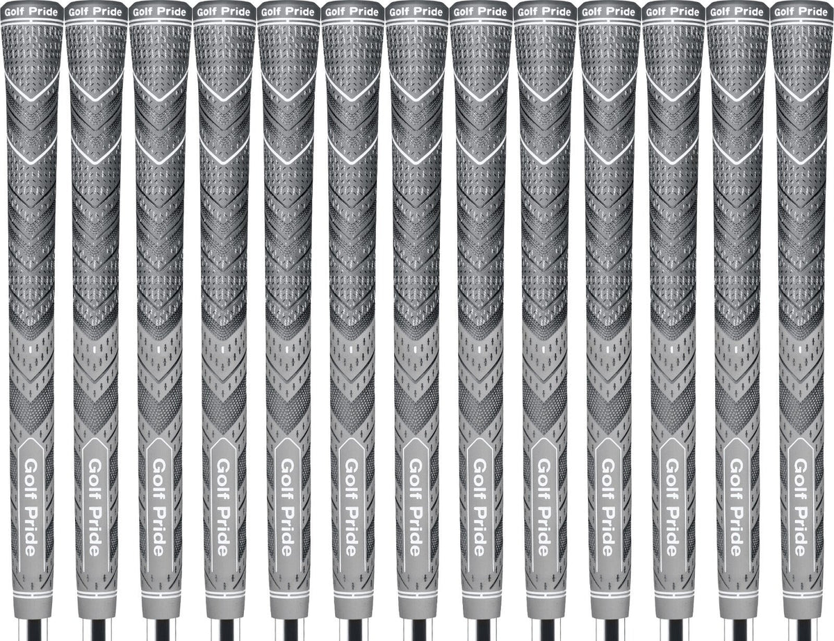 Golf Pride MCC Plus4 Gray Standard Grip - Set of 13 - #1 Hybrid Grip in Golf! - Nugentra