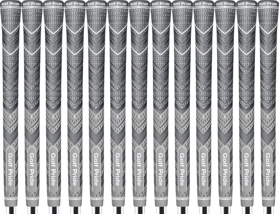 Golf Pride MCC Plus4 Gray Standard Grip - Set of 13 - #1 Hybrid Grip in Golf! - Nugentra