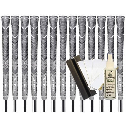 Golf Pride MCC Plus4 Gray Standard Grip - Set of 13 - #1 Hybrid Grip in Golf! - Nugentra