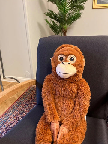 IKEA Djungelskog Orangutan Plush Monkey Brown 26 Inch 10402841 New - Nugentra