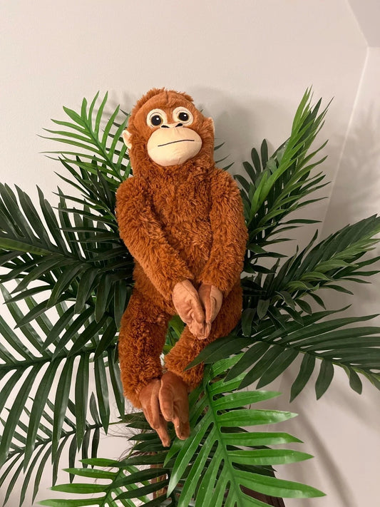 IKEA DJUNGELSKOG Orangutan Plush Toy 26 Inch Brown