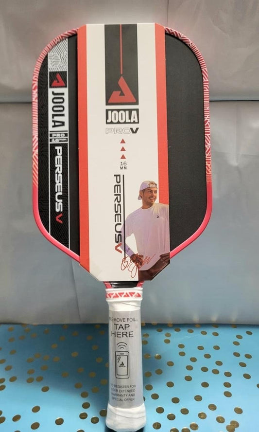 JOOLA Ben Johns Perseus Pro V Blaze Red 16mm Pickleball Paddle Perseus V - Nugentra
