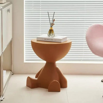 Light Luxury Cartoon Sofa Edge Table Creative Flat Head Coffee Table Small Household Plastic Coffee Table Furniture Side Table - Nugentra