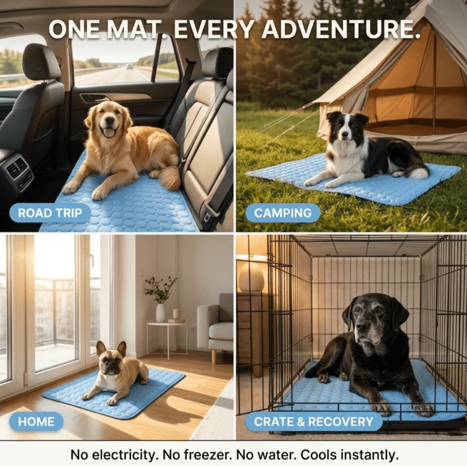 Nugentra™ Pet Cooling Mat – Self-Cooling Dog & Cat Mat - Nugentra