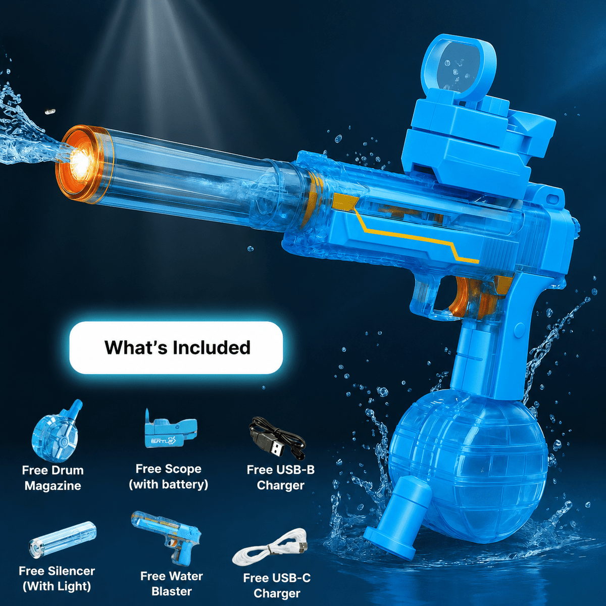 Long Range Electric Water Blaster Outdoor Play