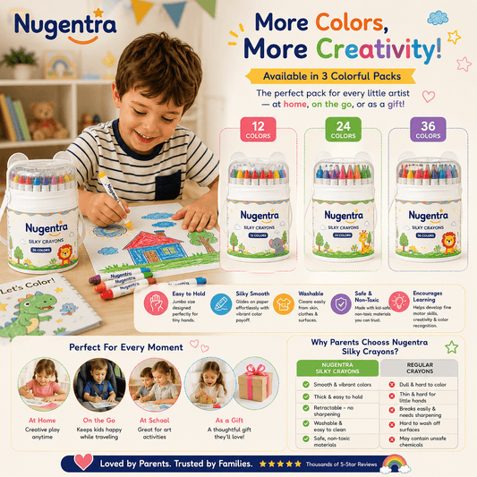 Nugentra™ Washable Twist Crayons - Nugentra