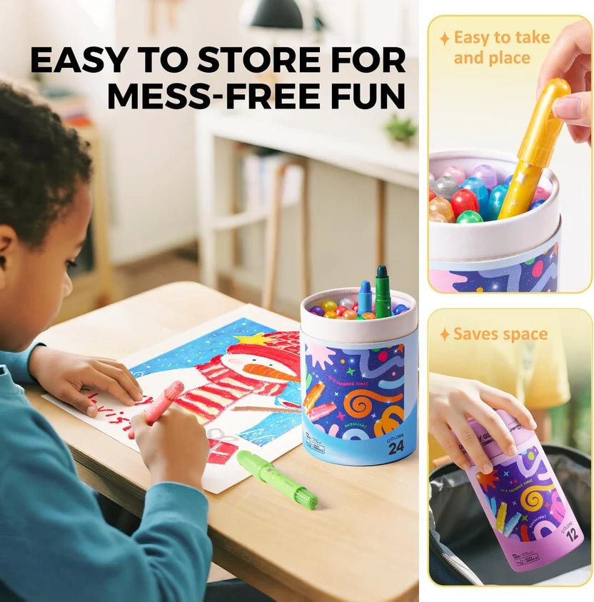 Nugentra™ Washable Twist Crayons - Nugentra