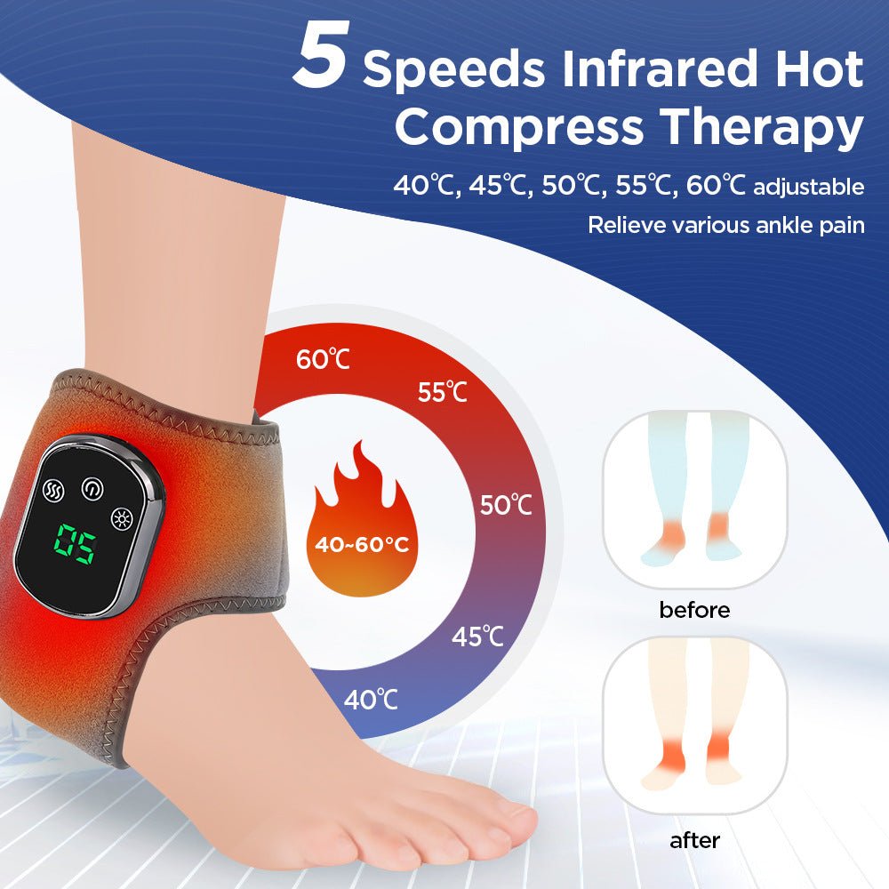 Rechargeable Ankle Heat Therapy Massager - Nugentra