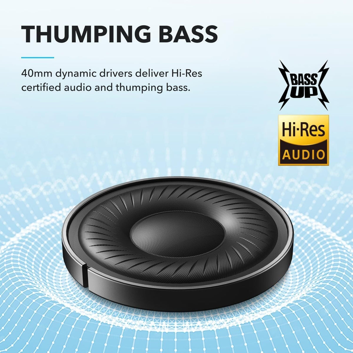 Soundcore Q20i Wireless Over-Ear Headphones Hybrid ANC Hi-Res Audio Bass|Refurb - Nugentra
