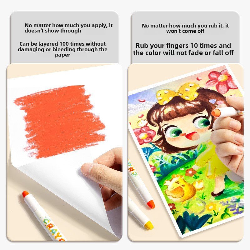 Washable Crayons Oil Pastels - Nugentra